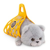 Кот Барсик в сумке серый 56