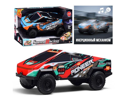 Машина "Король дороги" 1:18, свет, звук, в коробке