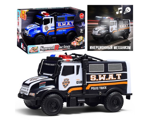 Машина "Перевозчик" 1:18, свет, звук, в коробке