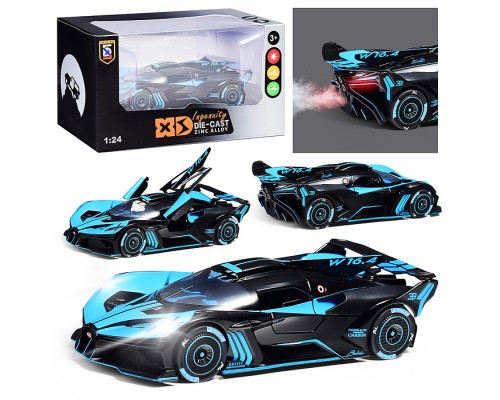 Машина "Гоночный вираж" (свет, звук, дым) в коробке