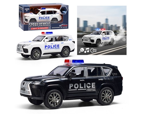 Машина "Полицейский джип" (свет, звук) в коробке