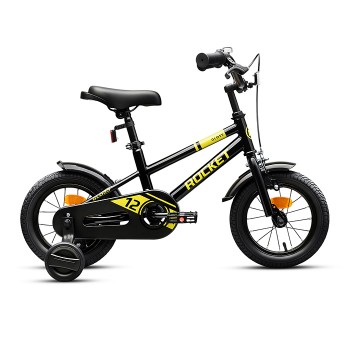 Велосипед 12" Rocket Gloss, цвет черный