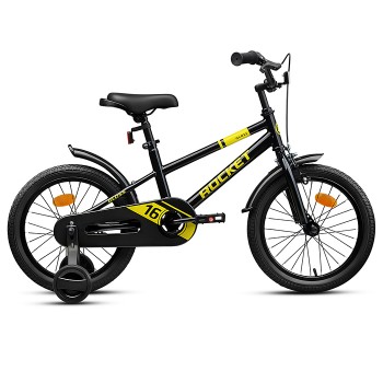 Велосипед 16" Rocket Gloss, цвет черный