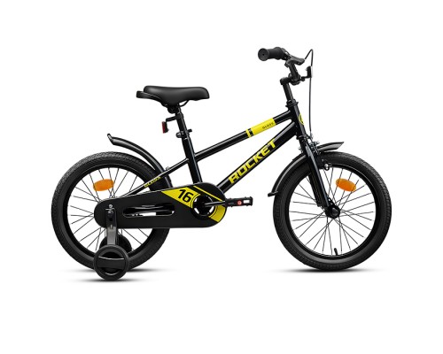 Велосипед 16" Rocket Gloss, цвет черный