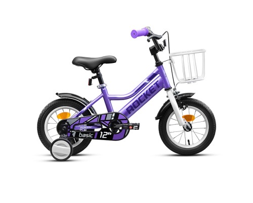 Велосипед 12" Rocket Basic, цвет сиреневый