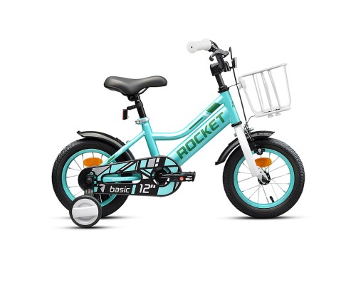Велосипед 12" Rocket Basic, цвет бирюзовый