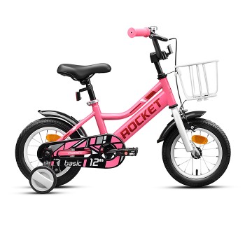Велосипед 12" Rocket Basic, цвет розовый