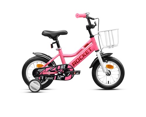 Велосипед 12" Rocket Basic, цвет розовый