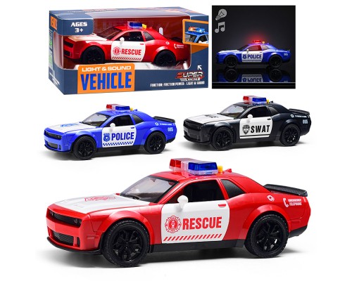 Машина "Полицейская гонка" (свет, звук) в коробке