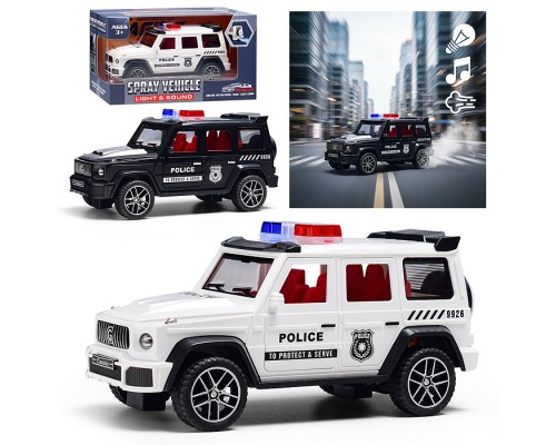 Машина "Полицейская машина" (свет, звук, спрей) в коробке