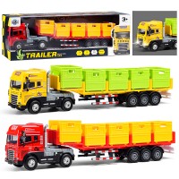 Машина "Грузовик с контейнерами" 1:24 (свет,звук) в коробке