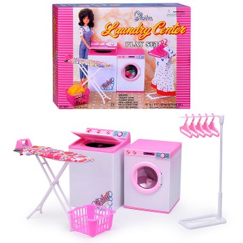 Набор мебели для кукол 96001 "Прачечная" в коробке