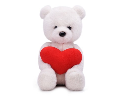 Медвежонок Тёпа белый Влюблённое сердце 33