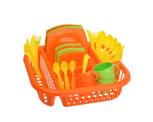 Набор детской посуды "Алиса" с сушилкой на 4 персоны