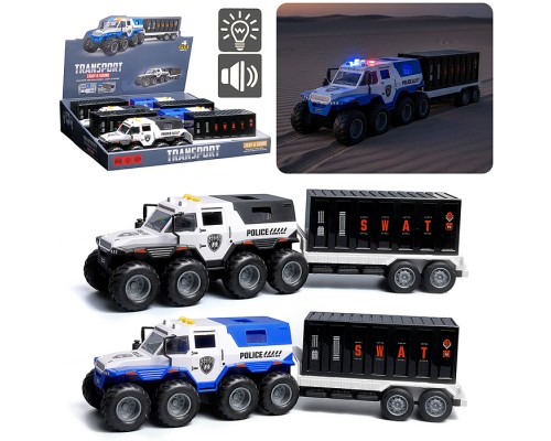 Машина "Полицейский буксир" (свет, звук) в коробке
