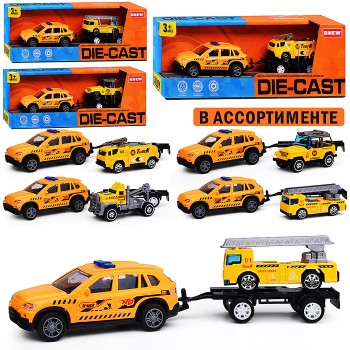 Машина "Городская стройка" металл, в коробке