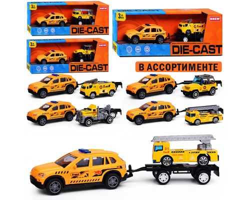 Машина "Городская стройка" металл, в коробке