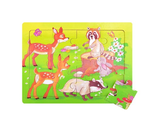 Пазл в рамке "Лесные друзья"