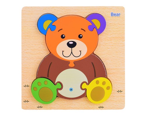 Пазл-вкладыш "Мишка"