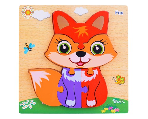 Пазл-вкладыш "Лисичка"