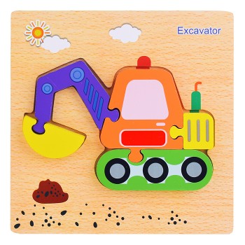 Пазл-вкладыш "Экскаватор"