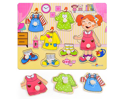 Пазл-вкладыш "Одень девочку"