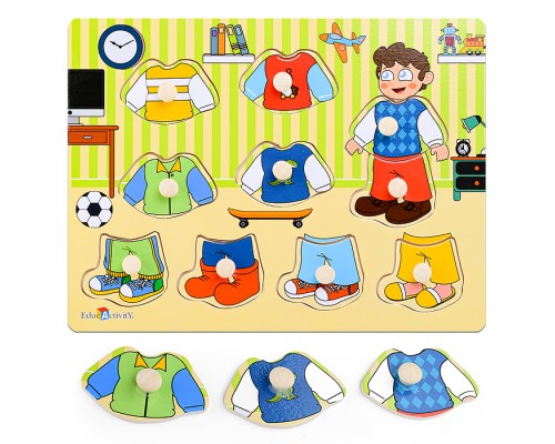 Пазл-вкладыш "Одень мальчика"