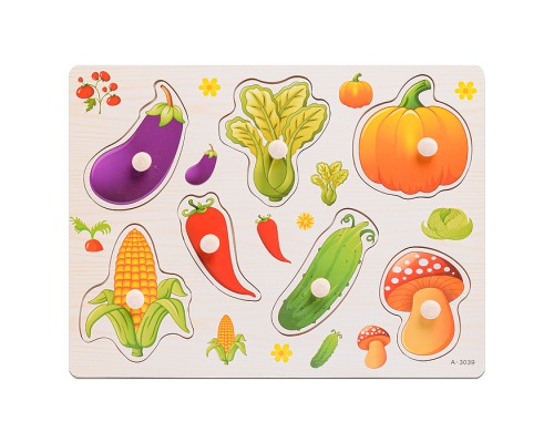 Пазл-вкладыш "Овощная грядка"
