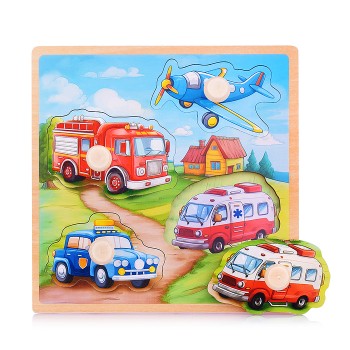 Пазл-вкладыш "Важный транспорт"