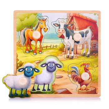 Пазл-вкладыш "Любимая ферма"