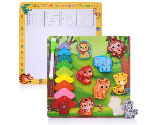 Пазл-вкладыш "Лесные зверята"