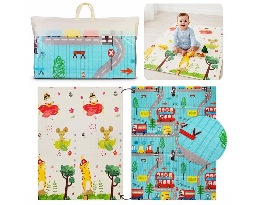 Коврик развивающий "Животные на прогулке" (150*180*0.8см.)