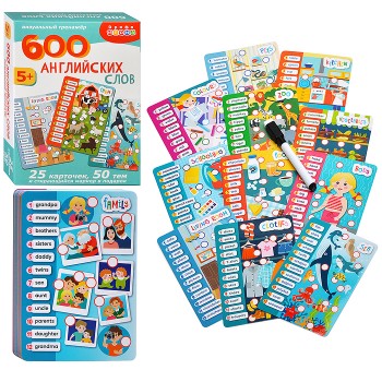 Тренажеры. 600 Английских слов. Визуальный тренажер