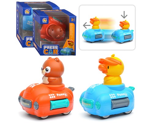 Машина "Веселый зоопарк-2" в коробке