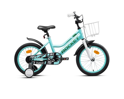Велосипед 16" Rocket Basic, цвет бирюзовый
