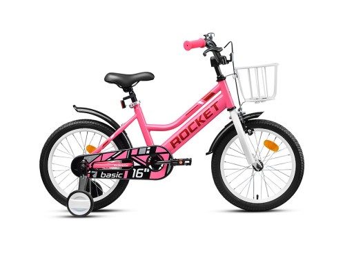 Велосипед 16" Rocket Basic, цвет розовый