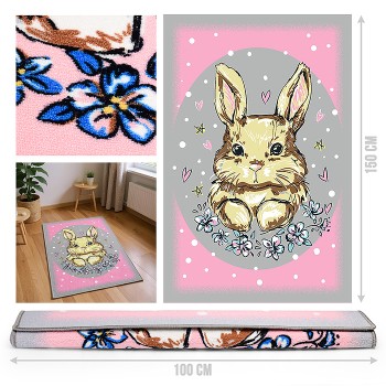 Ковер "Зайчонок" дет. 1х1,5 прямоугольный