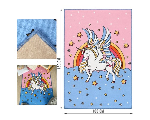 Ковер "Единорог" дет. 1х1,5 прямоугольный
