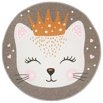 Ковер "Принцесса" дет. 1х1 круглый, TPR (прорезиненный)