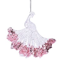 Новогоднее украшение "Золотой павлин" (14см)