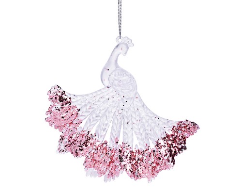 Новогоднее украшение "Золотой павлин" (14см)