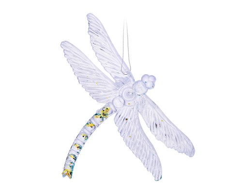 Новогоднее украшение "Стрекоза" (13см)