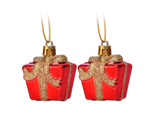 Набор новогодних украшений "Подарочки" (2шт х 5,5см)