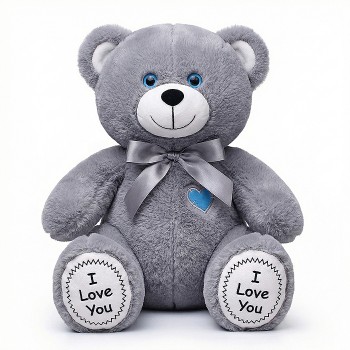 Медведь Фил, 30 см сидя, серый