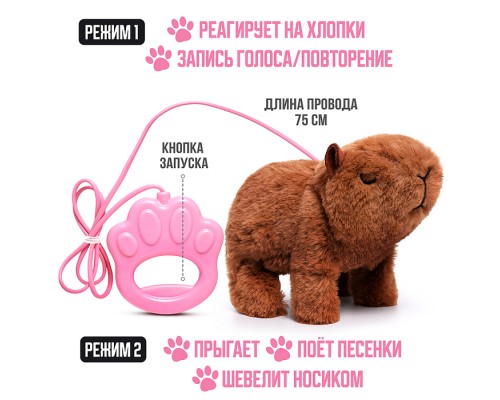 Капибара "Вик" (записывает, поёт, двигается) в пакете