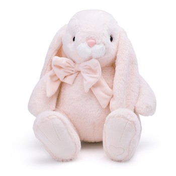 Кролик Банни, 30см сидя, персиковый