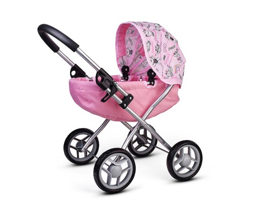 Коляская кукольная прогулочная, металлическая, складная