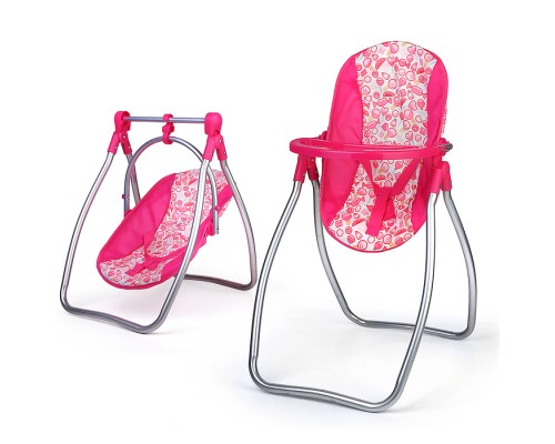 Качель для кукол металлическая, принт сладости