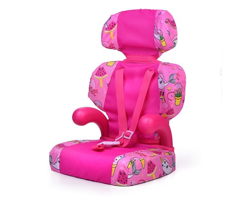 Кресло для кукол, принт розовый мир