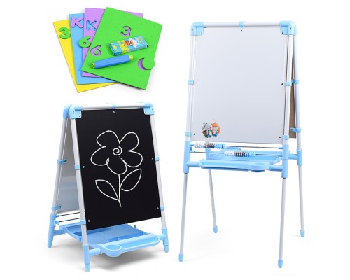 Доска знаний-мольберт 2 двусторонний (голубой-2)